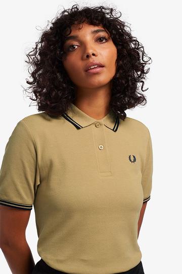 Dámské Polo Triko Fred Perry G3600 Šedé | CZ 1087XYUF
